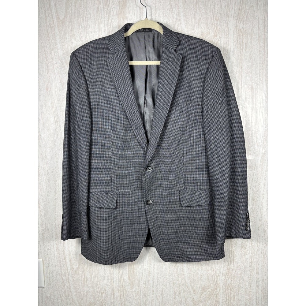 Calvin Klein Sport Coat Mens 43R Gray Wool Blazer Tailored Classic Business